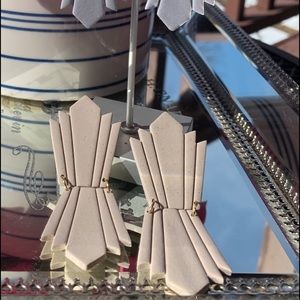 Art Deco handmade polymer clay earrings